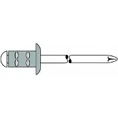 Gesipa Blindklinknagel | klinknagelschacht d x l 4,8 x 10 mm | aluminium / staal | 50 stuks - 1433850 1433850