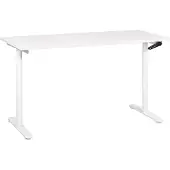 Beliani DESTINAS - Verstelbaar bureau - Wit - 160 x 72 cm - Spaanplaat