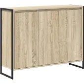 vidaXL Bijzetkast Sonoma 96,5 x 30 x 75 cm Bewerkt hout