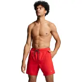 Puma Swim Halflange Zwembroek voor Heren, Rood, Maat XL