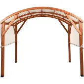 Beliani SCOPELLO - Prieel - Gebroken wit - Dennenhout