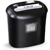 Stane Papierversnipperaar 10 Vellen – 21L Opvangbak – Papiervernietiger voor Thuis en Kantoor – Shredder voor Papier, Creditcard en CD – Zwart