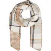 s.Oliver Sjaal camel / sand / antraciet / lichtgrijs