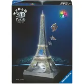 Ravensburger Eiffel Tower Led Light 3d Puzzle 216 Pieces Blauw Kinderen