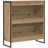 vidaXL Boekenkast 80 x 30 x 86,5 cm Bewerkt hout Ambachtelijk Eiken