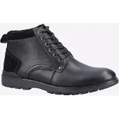 Hush puppies Dean Suède Heren Zwarte Laarzen