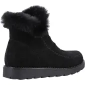 Hush puppies Moira Suède Dames Zwart Laarzen