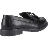 Hush puppies Verity Kiltie Leren Dames Zwarte Instappers