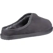 Hush puppies Conrad Suède Herenpantoffels Grijs