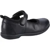 Hush puppies Bianca SNR Meisjes Zwart Leren Schoenen