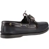 Sperry Authentieke 2 Oog Leer Herenschoenen Amaretto/Zwart Bootschoenen