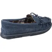 Cotswold Alberta Suède Heren Pantoffels In Marineblauw