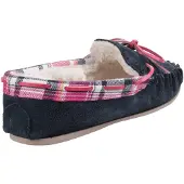 Cotswold Kilkenny Suède Dames Marineblauwe Pantoffels