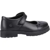 Hush puppies Sabrina Senior Meisjes Zwart Leren Schoenen