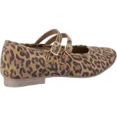 Hush puppies Nancy Mary Jane Leren Dames Luipaard Ballerina's