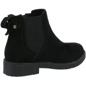 Hush puppies Maddy Wijd Zwart Suède Dameslaarzen