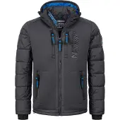 Geographical Norway Winterjas blauw / donkergrijs / zwart
