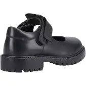 Hush puppies Astrid Bow Meisjes Zwart Leren Schoenen