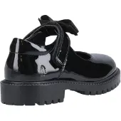 Hush puppies Astrid Bow Meisjes Zwart Leren Schoenen