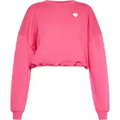 Mymo Sweatshirt framboos / wit