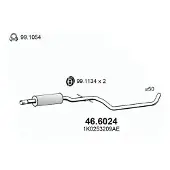 ASSO 46.6024 Uitlaat middendemper