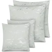 Aspero Kussens ' Carrara ' mintgroen / zilver