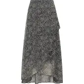 Dreimaster Rok beige / lichtblauw / zwart
