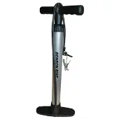 Benson Fietspomp - zilver - 5 bar - 60 cm - Dunlop/Franse/Autoventielen - Fietspompen