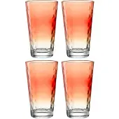 Leonardo Longdrinkglas Optic Koraal 540ml (Set van 4)