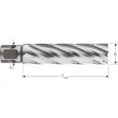 Rotec HSS-XE Kernboor SILVER-LINE, universeel 19, ø33x80 - 5363302