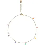 NAEMI Armband goud / lichtgroen / lichtlila / lichtroze