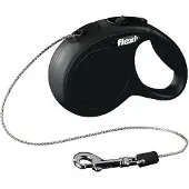Flexi rollijn NEW CLASSIC TOUW XS/3M zwart
