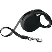 Flexi rollijn classic tape zwart Xs 3mtr
