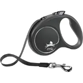 Flexi rollijn black design tape zwart S 5 mtr tot 15 kg