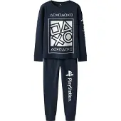 Name it Jongens lange pyjama set nkmolympos playstation print donker