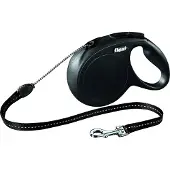 Flexi Rollijn Classic Cord M 8 Meter Zwart