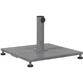 vidaXL Parasolvoet 28.95 kg Donkergrijze Houten Look Vierkant