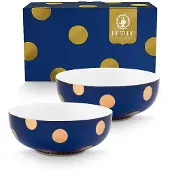 Pip studio Kom Dot Delight Navy-Gold 20 cm (Set van 2)