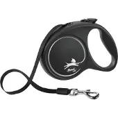 Flexi Black Design - Rollijn Hondenriem - M - 5 m - Middelgrote Honden
