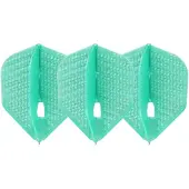 L-Style Champagne L3 Shape Dimple Pearl Emerald - Dart Flights