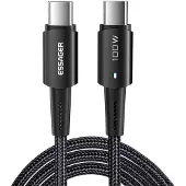 Essager Usb-C Naar Usb-C Kabel 100W 1M Voor Telefoons Laptop Snel