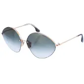Victoria Beckham VB220S dameszonnebril van ovaal metaal