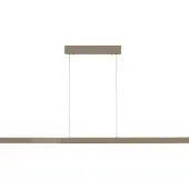 Paul Neuhaus Hanglamp Adriana Square, dimbaar, brons / oud-messing, Woon-/ Eetkamer, Aluminium, Modern