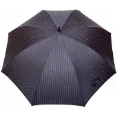 Parasol Klassieke Herenparaplu met Strepen - Zwart