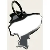 MOOYE ® - Collectie Zilveren Landkaart Ecuador ketting hanger