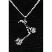 MOOYE ® - Collectie Zilveren Step ketting hanger