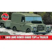 Airfix Modelbouwpakket Auto - 02324 Land Rover LMB met Aanhangwagen - Hard Top - Britse Terreinwagen Plastic - 1:76 - Modelbouw