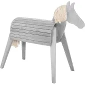 Roba Houten Speelpaard Outdoor grijs