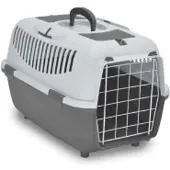 Papillon Reismand met metalen deur grijs M