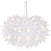 Kartell Design hanglamp Bloom S2, wit / opaal, Woon-/ Eetkamer, Kunststof, Design, hanglamp